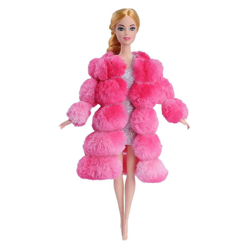 NEW 25 Style Doll Clothes Outfits Pink Winter Sweater Coat Dress Pant Costume Doll House Accessories Christmas Girls Gift