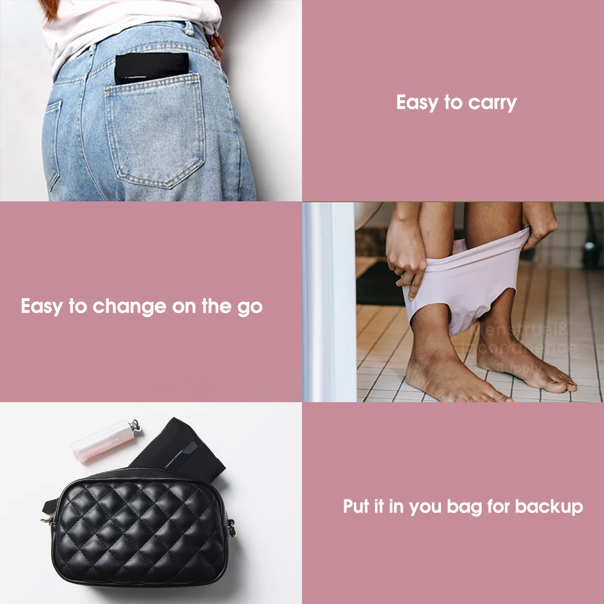 Eco-cotton Reusable Panty Liner Washable Soft Women's Menstrual Pad Sanitary High Absorbency Period Cloth Pads Breathable.