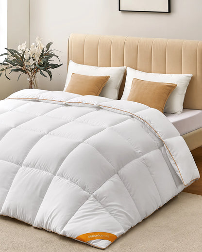 SONGMICS HOME Microfiber bedspread duvet filling: 100% microfiber quilt with 8 loops, 300 GSM  - et.