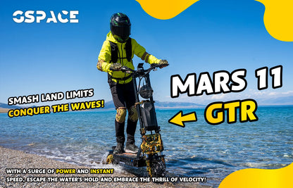 GSPACE MARS11 GTR Electric Scooter 2000*2W Motor 72V45Ah Battery Escooter  11 inch City tires E-Scooter