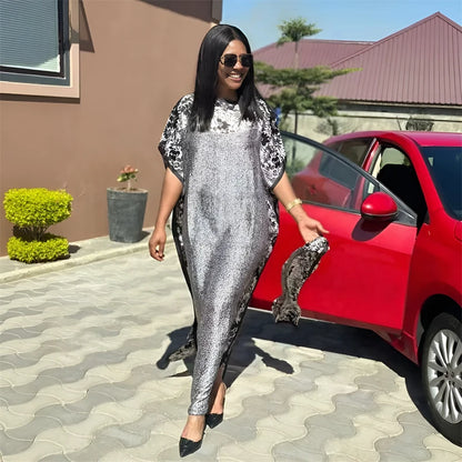 New Malaysian Muslim Print Dress Women Loose Arabic Long Maxi Dress Summer Sunscreen Cool Abaya Beach Hijab Dress Plus Size.