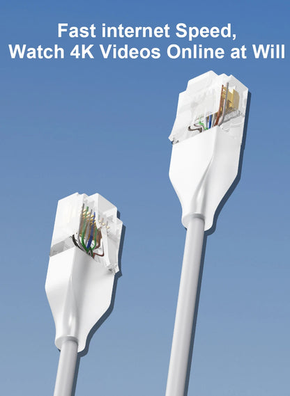 COMNEN 24 Pack Ethernet Lighting Patch Cable Flexiable Slim Cat6a 10G POE LAN Cable  for Switch Ps5 Router Xbox Computer.