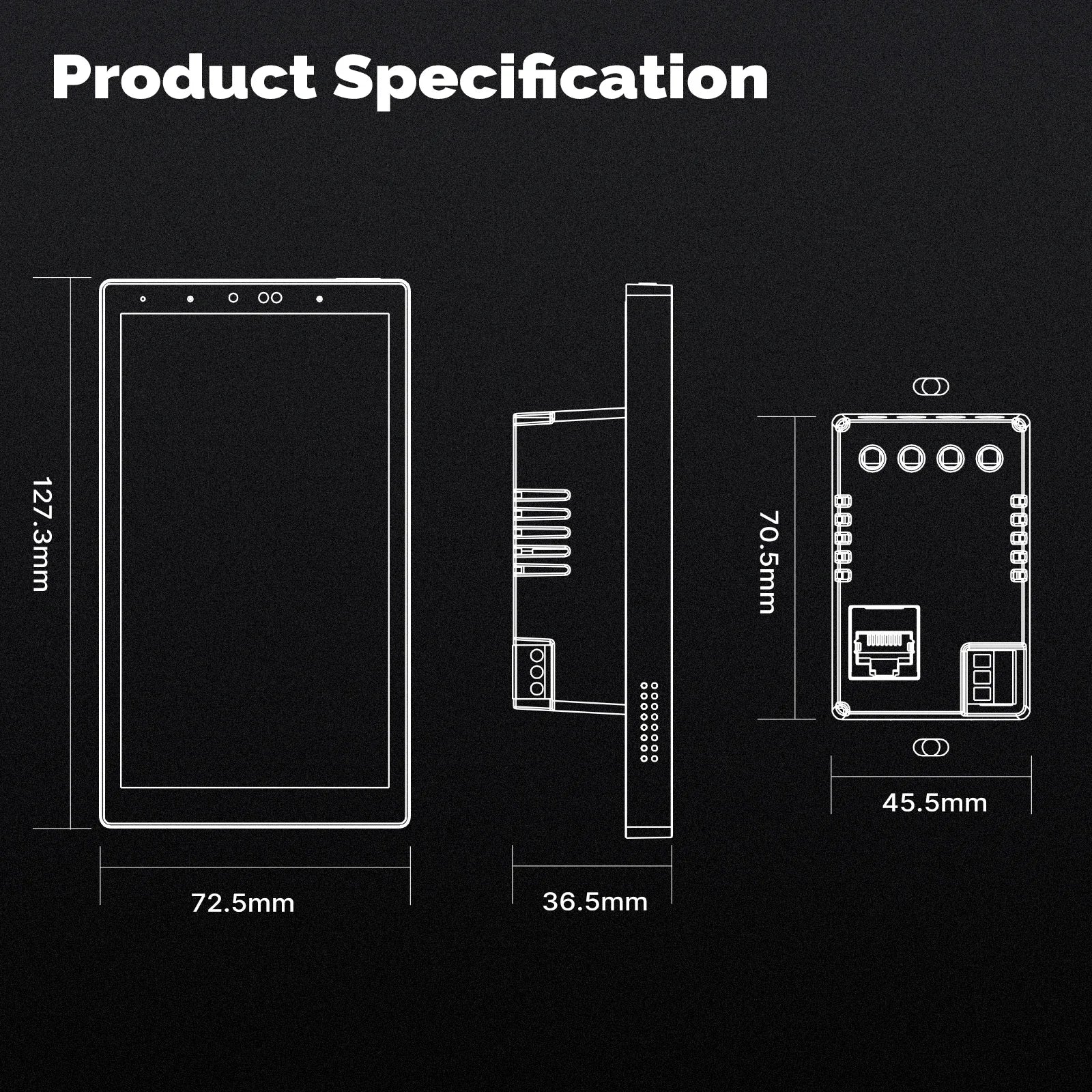 MOES Tuya Wifi Smart 5-Zoll-Touchscreen US Center Control Panel Sprachsteuerung Alexa und ZigBee Gateway Eingebaute Szenensteuerung.