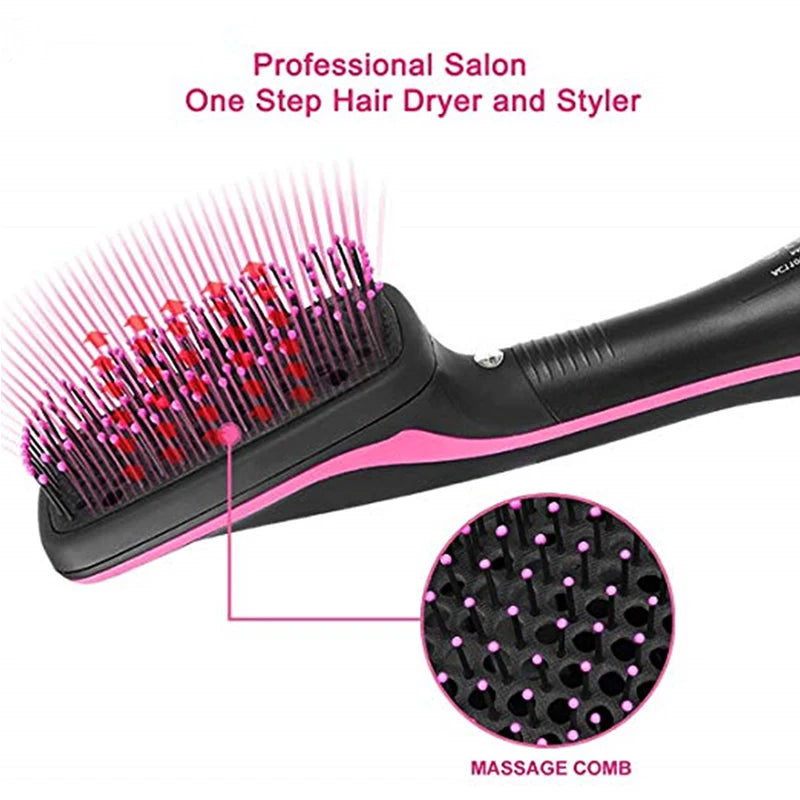 Hot Selling Hair Dryers One-Step Electric Hot Air Brushes Travel Hair Dryers Brush Salons Professional Styling Tools.