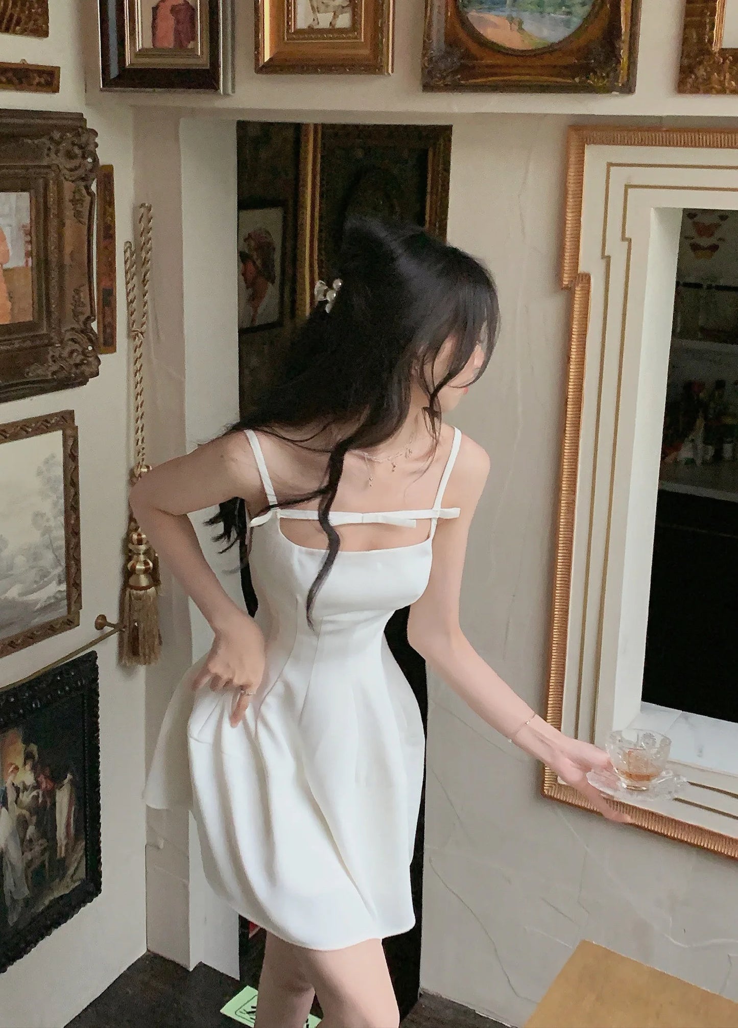 Sommer y2k Spaghetti träger Abend party Kleider solide elegante ärmellose sexy A-Linie kurzes Kleid ein Stück Vestido Mujer