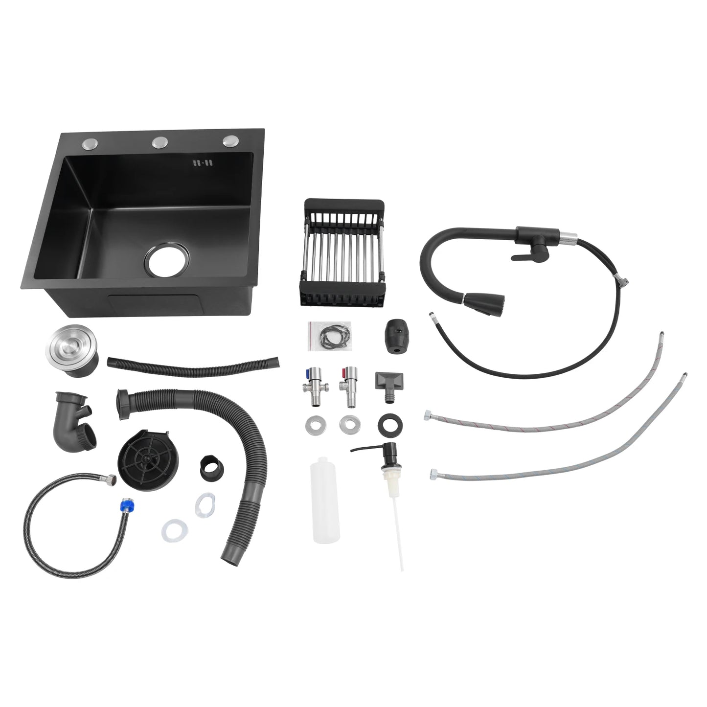 50cm X 40CM Multi-functional Kitchen Sink with Pull-Out Faucet Home Application