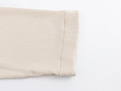 2024 Autumn Women Casual Blazer Coat Pants Set Long Sleeve Double Breasted Blazer + Wide Leg Trousers Lady Office Outfit.