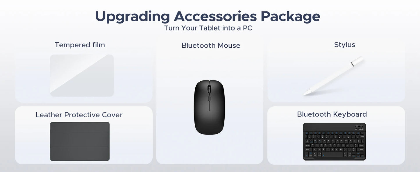 DOOGEE Tab A9 Pro Tablet 10.1" HD Display Android 15 20GB(4+16) 128GB 6580mAh Large Battery Dual Speakers Pad PC 2 In 1 Tablet.