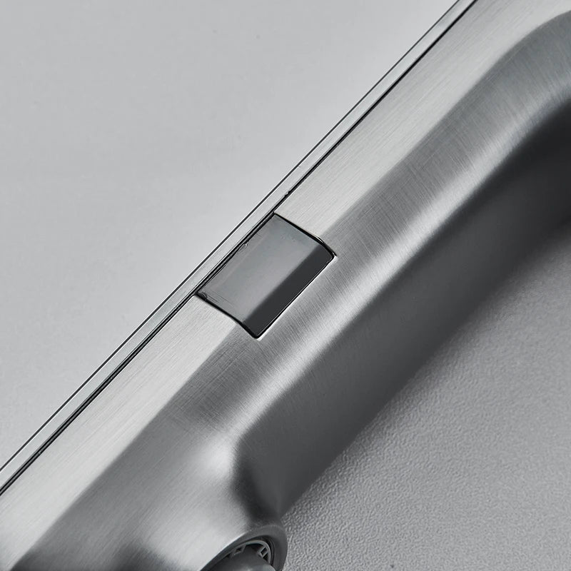 Touchless Sensor Basin Faucet Smart Digital Display Bathroom Sink Faucet Grey Sense Hot Cold Water Mixer Tap Battery Power