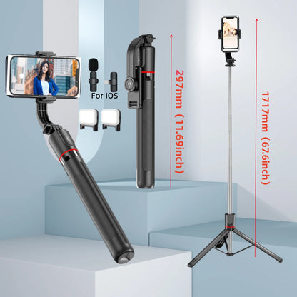 FGCLSY Selfie Stick Tripod Extendable Wireless Bluetooth Remote Portable Smartphone Tripod Stand Mount For iOS Android Phone