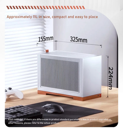 Jonsbo T9 Aluminum Alloy ITX Chassis Computer Desktop Host Shell Type-C 11L Small PC Case With PCIE 4.0 GPU Adapter Cable.