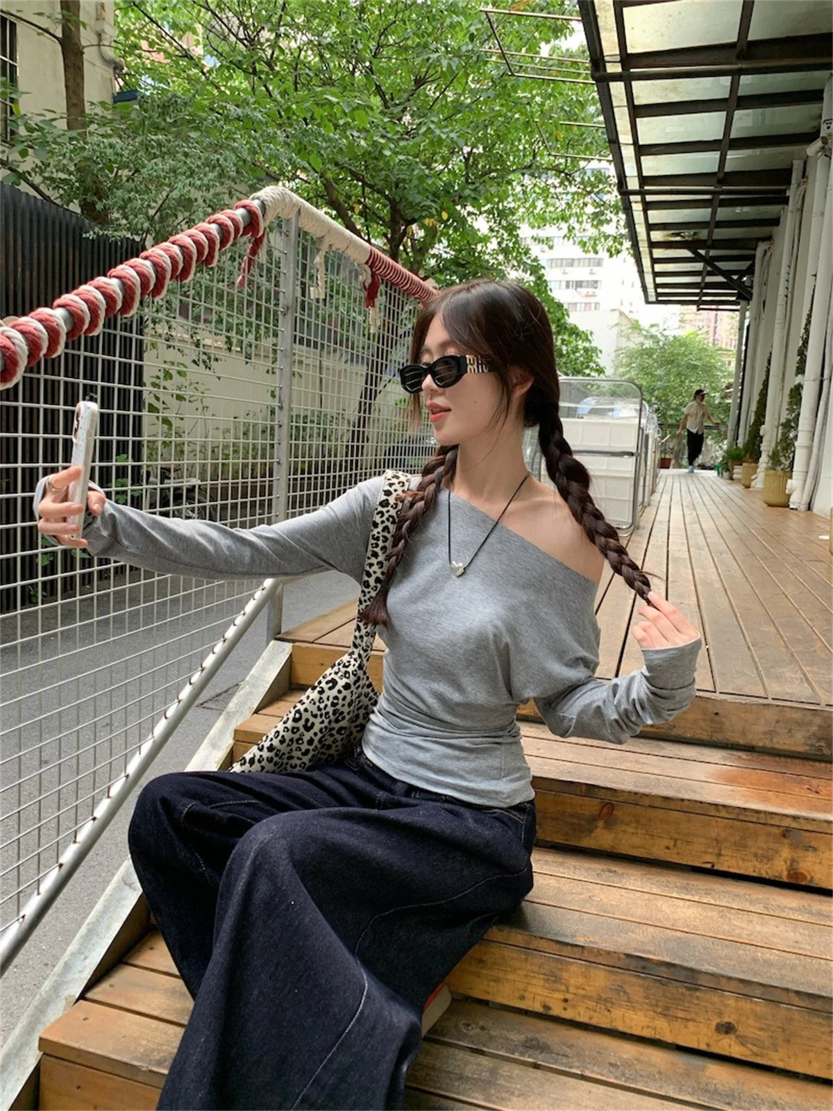 Women Sexy Off Shouder Tops 2025 Fashion New In Y2k Hot Girl Slim Long Sleeve Shirts Solid Autumn Spring Chic T-shirt Streetwear.