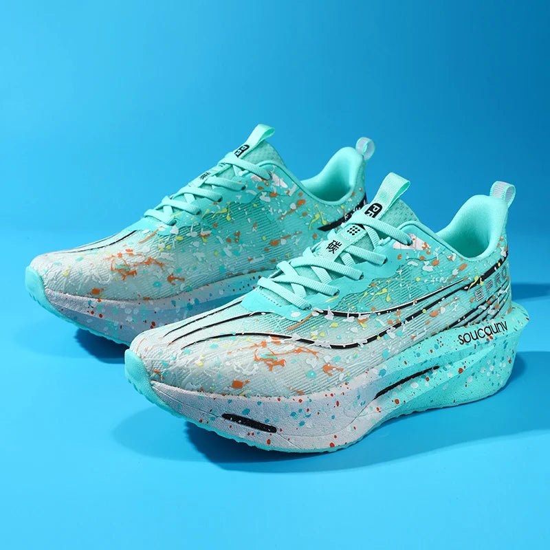 Supercritical E-TPU Marathon Running Shoes Men Women High-quality Road Jogging Shoes Light Comfy Sneakers Mesh Training Shoes.