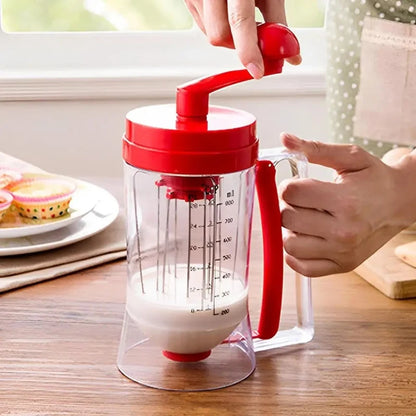 ABYN-900Ml Pancake Batter Dispenser Cupcake Handheld Dispenser Batter Funnel Measuring Cup Baking Tool Pancake Mix Dispenser.