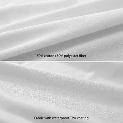 Fitted Sheet with Elastic Bands Non Slip Mattress Covers Waterproof for Single Double King Queen Bed,90/100/140/160/180/200cm.