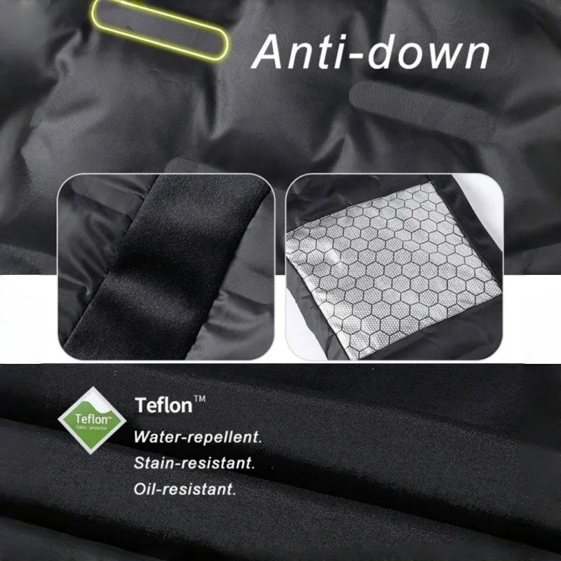 Winter Down Pants Men 90% White Duck Down Padded Warm Pants Snow Outdoor Waterproof Windproof Straight Thermal Puffer Trousers.