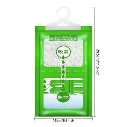 Hangable Wardrobe Moldproof Moisture Proof Dehumidification Bag humidity Moisture Absorbing Bag Closet Dehumidizer Eco Friendly.