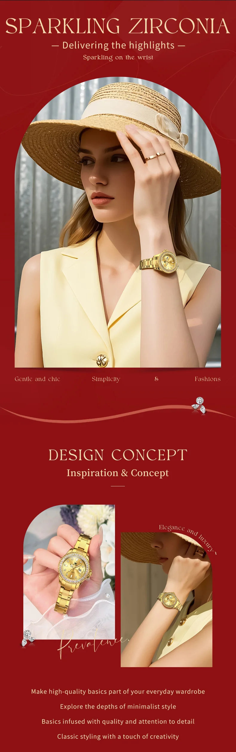 OLEVS 9945 Women Brand Original Quartz Watch Luxury Diamond Automatic Calendar Watch Waterproof Gold Elegant Women Watch Reloj.