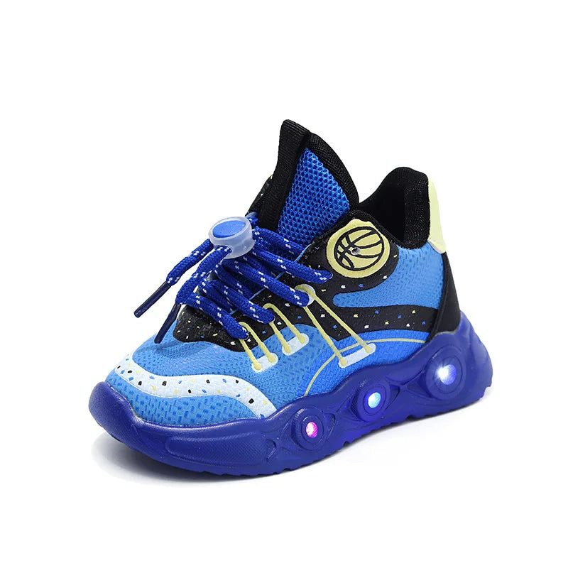 Hot Sales Lovely Fashion Kids Sneakers Cute Classic LED Lighted Baby Girls Boys Sneakers Glowing Children Shoes Toddlers.