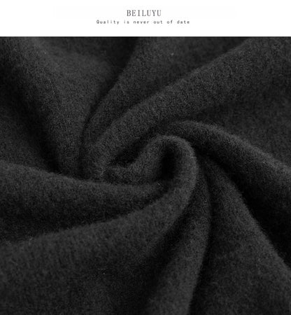 Men 100% Merino Wool Sweater Turtleneck Knitted Pullover Cashmere Warm Solid Color Clothes Business Bottoming Tops Autumn Winter