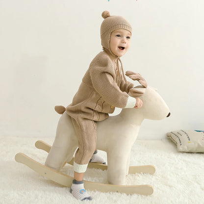 Baby Body Long Sleeve Strick Infant Kinder Unisex Overalls Kleidung Herbst Kleinkind Junge Overalls Ein Stück Kleinkind Mädchen Overall.