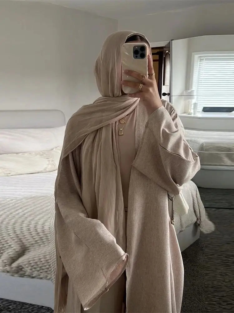 Ähnliche Baumwolle Leinen Batwing Kimono Abaya Dubai Islam Muslimischen Kleid Für Frauen Kebaya Kaftan Robe Musulmane Kaftan Marocain Femme.