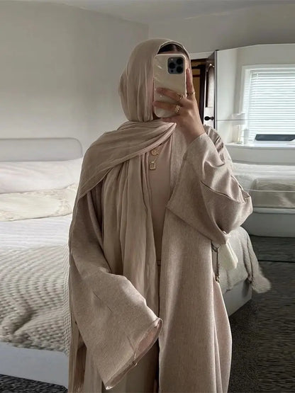 Ähnliche Baumwolle Leinen Batwing Kimono Abaya Dubai Islam Muslimischen Kleid Für Frauen Kebaya Kaftan Robe Musulmane Kaftan Marocain Femme.