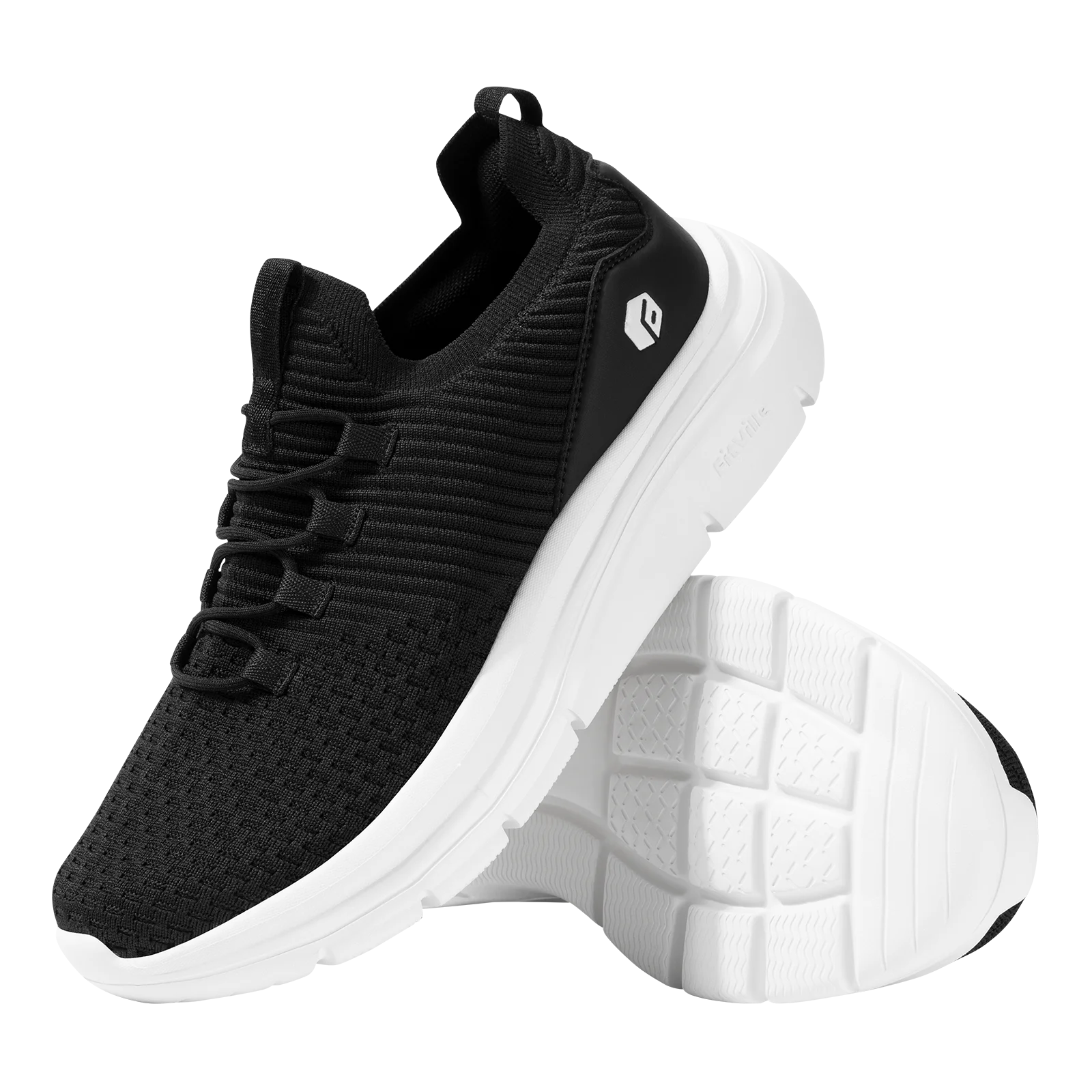 FitVille Herrenschuhe zum Hineinschlüpfen, leichte, breite Breite für Plattfüße, Plantarfasziitis, Fersenschmerzlinderung.