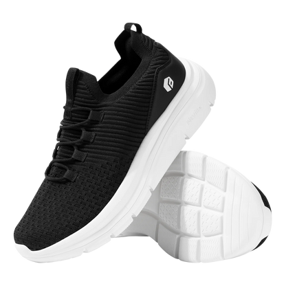 FitVille Herrenschuhe zum Hineinschlüpfen, leichte, breite Breite für Plattfüße, Plantarfasziitis, Fersenschmerzlinderung.