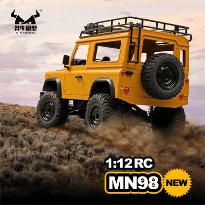 1/12 MN99s Rc Car MN Model 2.4G RTR Remote Control 4WD Off-road Climbing Crawler Defender Pickup Truck Toys for Children.