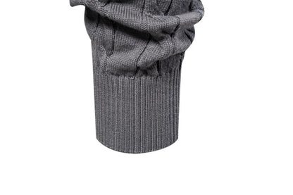 2024 High-quality Men's Sweater Pullover New Deer Embroidery Solid Color Knitted Sweater Men's Knit Sweaters  Men Clothing