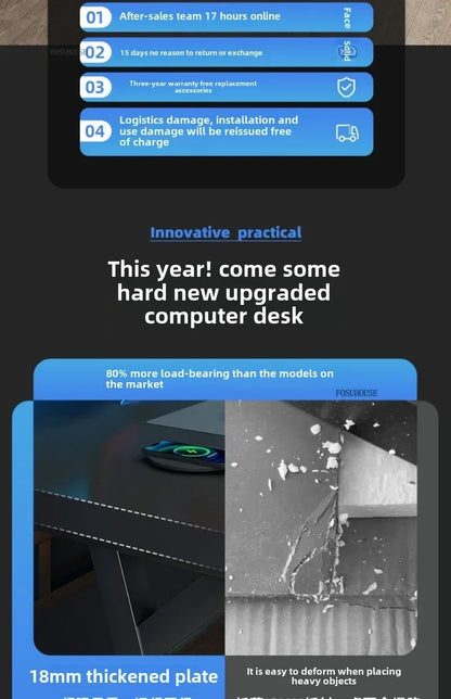 Moderne Doppel Computer Schreibtische Hause Desktop E-sport Gaming Tisch Schlafzimmer Einfache Schreibtisch Student Studie Tische Büro Möbel EE