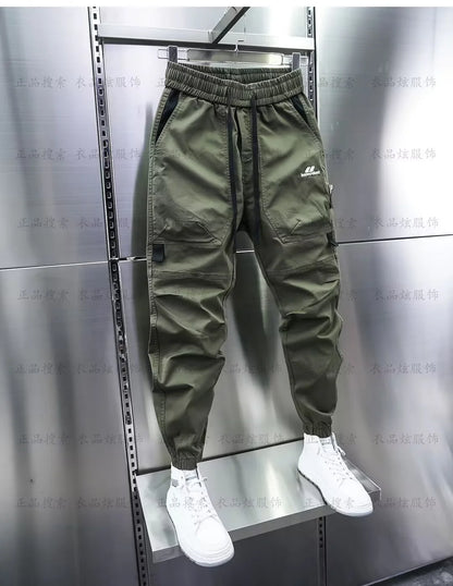 Multi-Pocket Cargo Hosen Einfarbig Casual Harem Bleistift Hosen Outdoor Jogging Jogginghose Luxus Marke männer Kleidung.