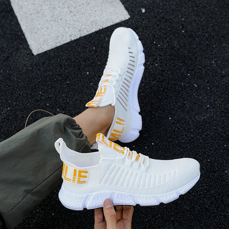 Male Sneakers Summer Men's Trendy Sports Lightweight Casual Running Breathable Mesh Comfortable Tennis Shoes Zapatillas Hombre.