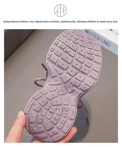 Kuromi Girl Shoe Spring Autumn Sanrios New Anime Figure Mesh Cloth Kawaii Cartoon Child Resistant To Dirt Sneakers Breathable.