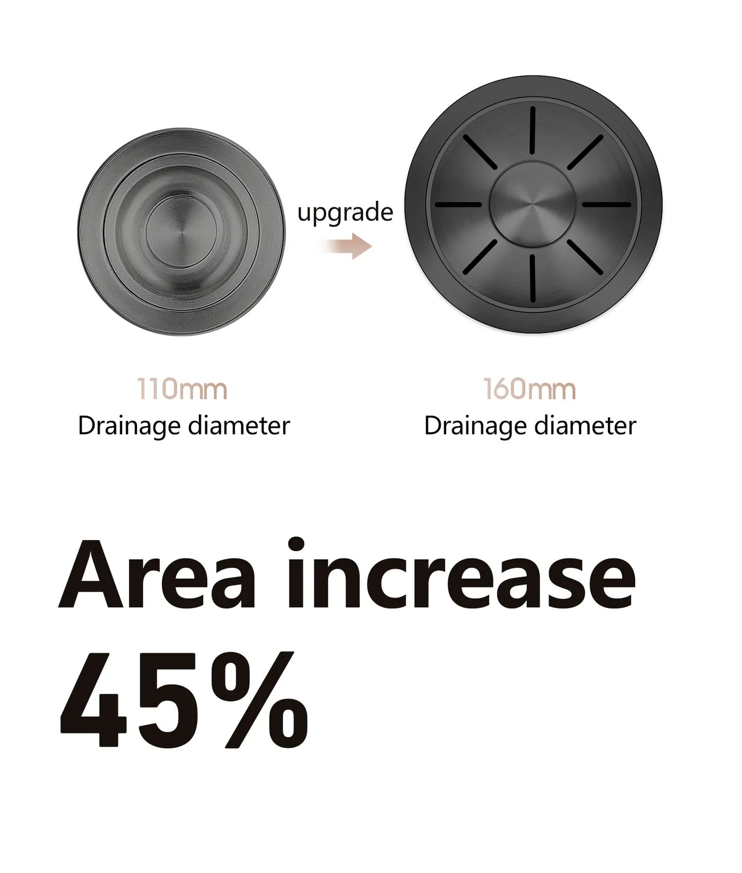 ASRAS large kitchen stainless steel nano sink with built-in waterfall faucet and large drainage outlet design