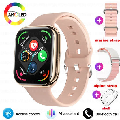 2025 New Original For Apple Watch Series 10 Women SmartWatch GPS Track Bluetooth Call NFC IP68 Waterproof Compass Men SmartWatch