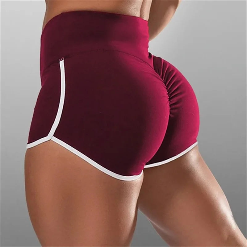 Women Summer Shorts for Sports Fitness Gym Skinny Slim Shorts Causal Yoga Shorts Low Waist Stretchy Short Pants Gym Clothing.
