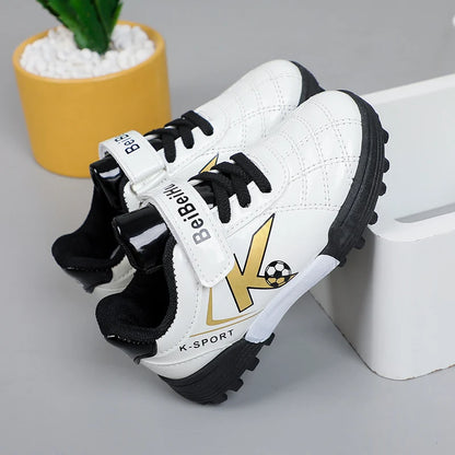 Soccer Cleats for Kids 2024 New Children Football Cleats Fashion Firm Ground Soccer Shoes.