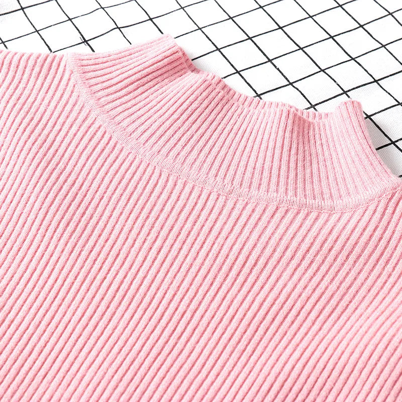 ZJAISS 2025 Herbst Winter Langarm Gestrickte Pullover Rollkragen Rippen Schlanke Frauen Pullover Weiche Warme Neue Jumper Pullover.