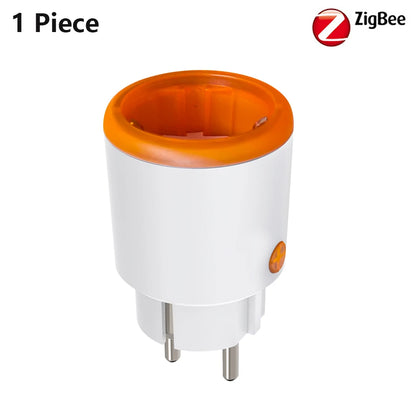 Zigbee Smart Plug 16A EU Smart Steckdose mit Power Monitoring Timing Funktion Sprachsteuerung über Homekit Alexa Google Home Yandex.