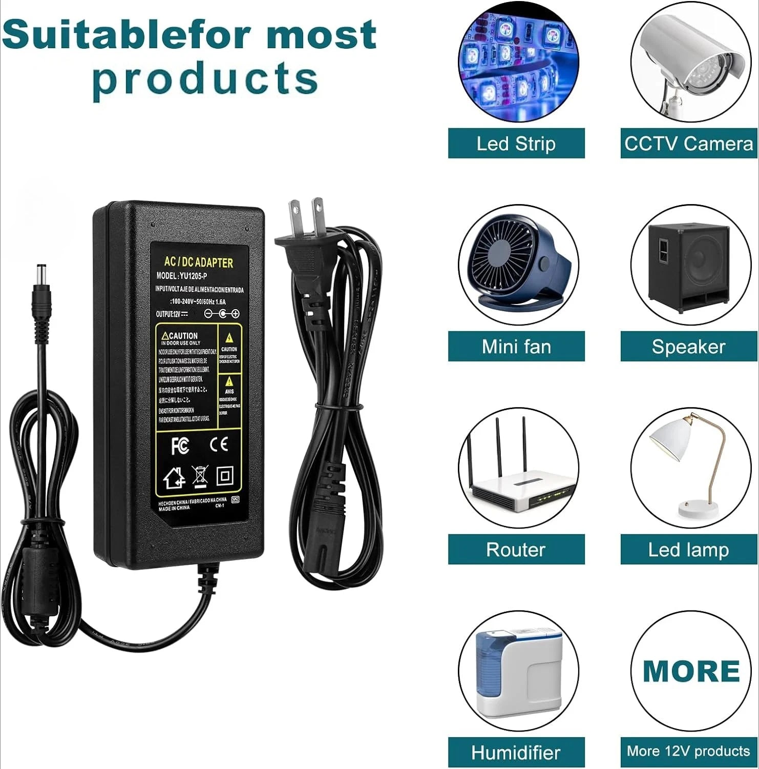 Power Supply Adapter 220V AC DC 5V 6V 8V 9V 10V 12V 13V 15V 24V Universal Charger 1A 2A 3A 5A 6A 8A 10A EU US For LED Driver.