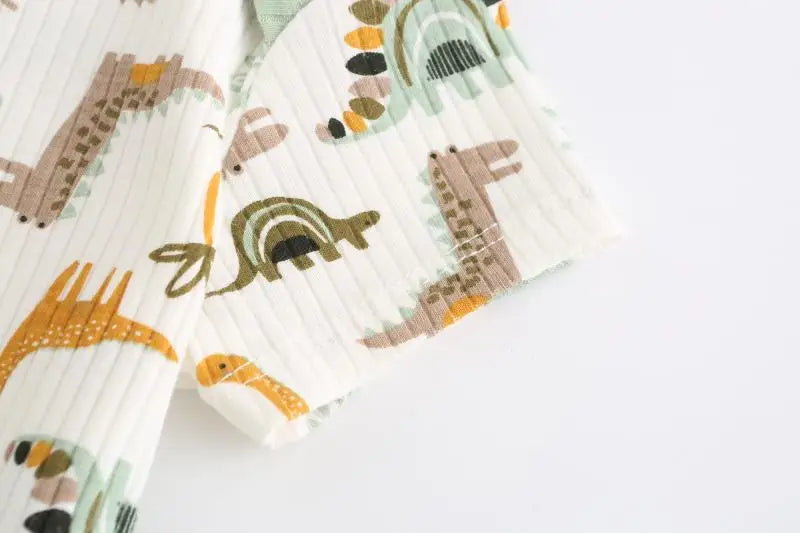 Kiddiezoom 5 Teile/los Vier Jahreszeiten Mode Cartoon Kurzarm Baby Junge Mädchen Bodys Weiche Unisex Neugeborenen Onesies Kleidung.