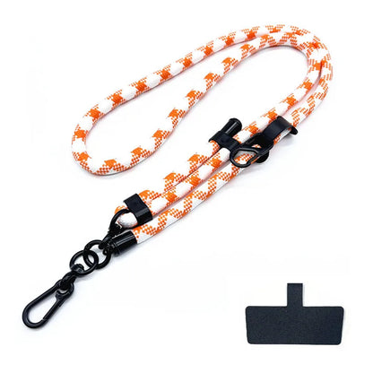 Phone Lanyard Adjustable 1 Cm Diameter Outdoor Universal Case Crossbody Shoulder Card Neck Cord Clip Hang Anti-lost Wrist Strap