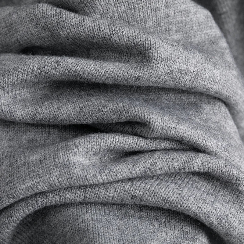 Autumn Winter New Fashion Women’s Solid Color Casual Trendy Loose 2 Piece Sets V-neck Long Sleeve T-shirts Wide Leg Trousers