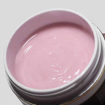 MSHARE 50g/250g Shimmer Pink White Acrylic Gel TPO Free Glitter Shiny Extension Acryl Hard Gel Nails Sculpting Construction.