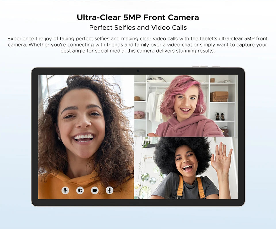DOOGEE Tab E3 Tablet 11" Screen Android 15 Gemini AI 7.5mm Ultra-thin 32GB (8+24) 256GB Dual Speakers 8800mAh Battery Smart Pad
