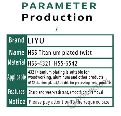 LOCO 50 Stück Titanbeschichtete Bohrer HSS Schnellarbeitsstahl-Set Werkzeug Hochwertige Elektrowerkzeuge 1/1,5/2/2,5/3 mm