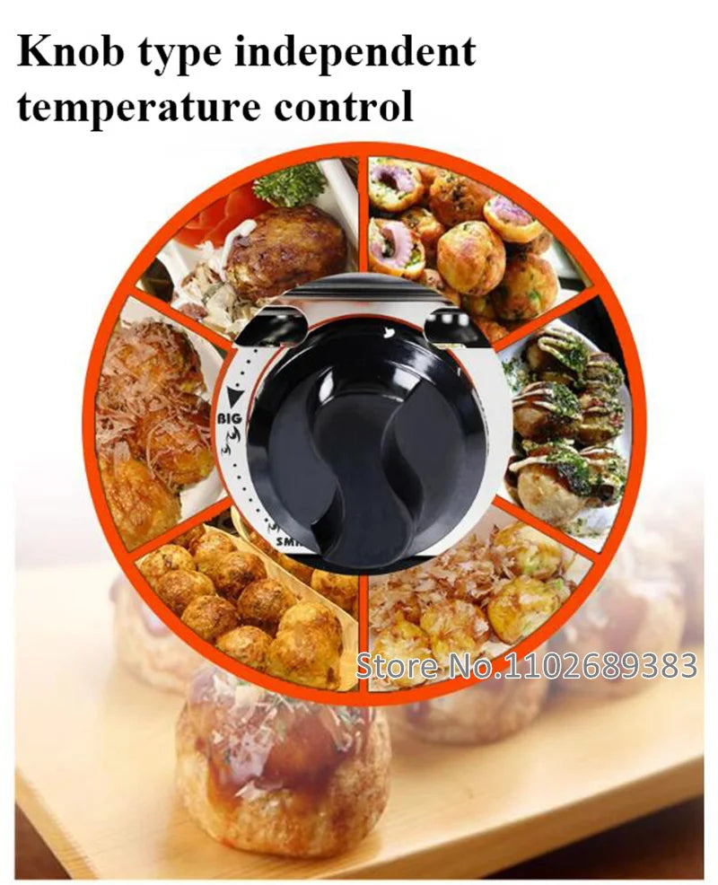 Commercial 28 Holes Takoyaki Maker Machine Electric or Gas Non-stick Waffle Balls Baker 40MM Round Fish Ball Making Machine.