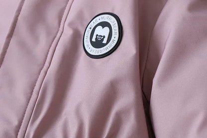 Plus Dicke Samt Bodys Kleidung Winter Baby Wasserdicht Mit Kapuze Einteiliges Mädchen Jungen Overalls Ski Anzug Infant Dicke Warme strampler.